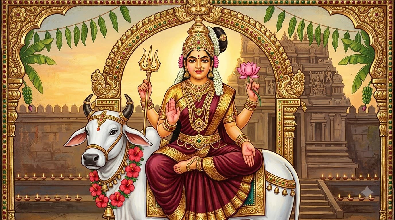 Swarnakavacha Durga Devi: Navratri Day 1 2026 — Date & Puja Guide